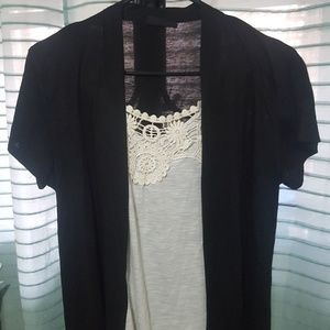 Black and white shirt